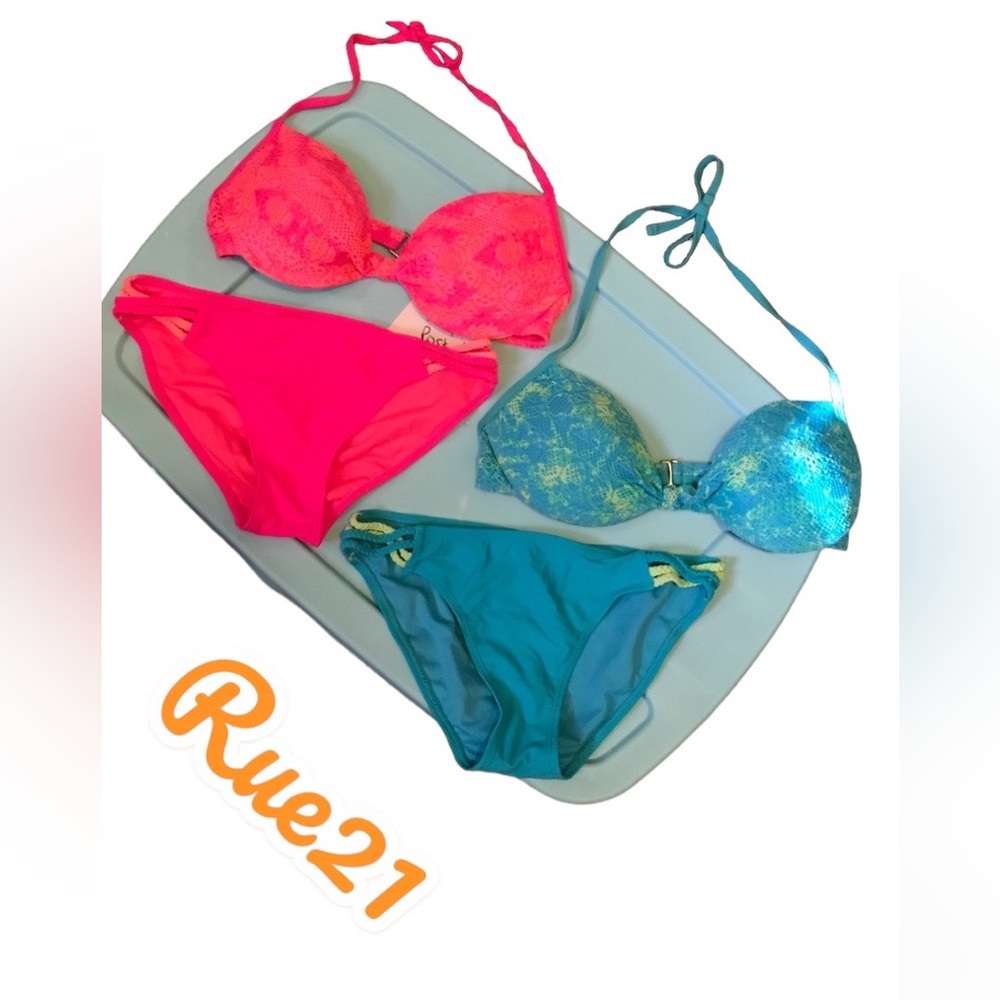 Bundle/2 bikini swimsuits/size medium jr/Rue21
